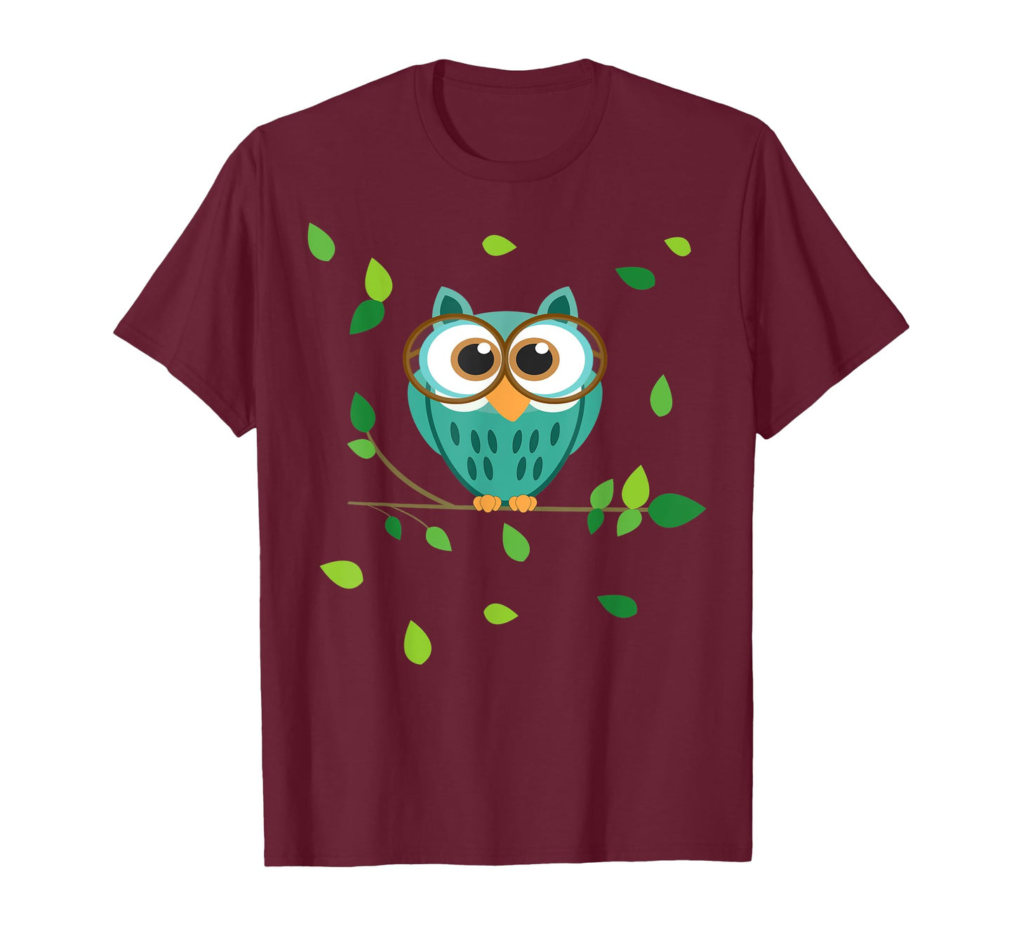 Cute little Owl in the Forest Owls Baby on a Branch T-Shirt