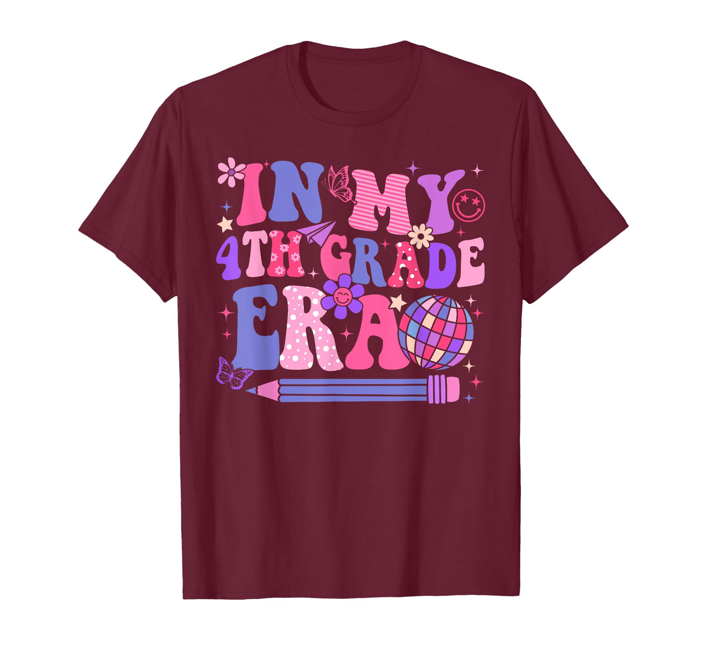 In My 4th Fourth Grade Era Back To School Teacher Women Girl T-Shirt