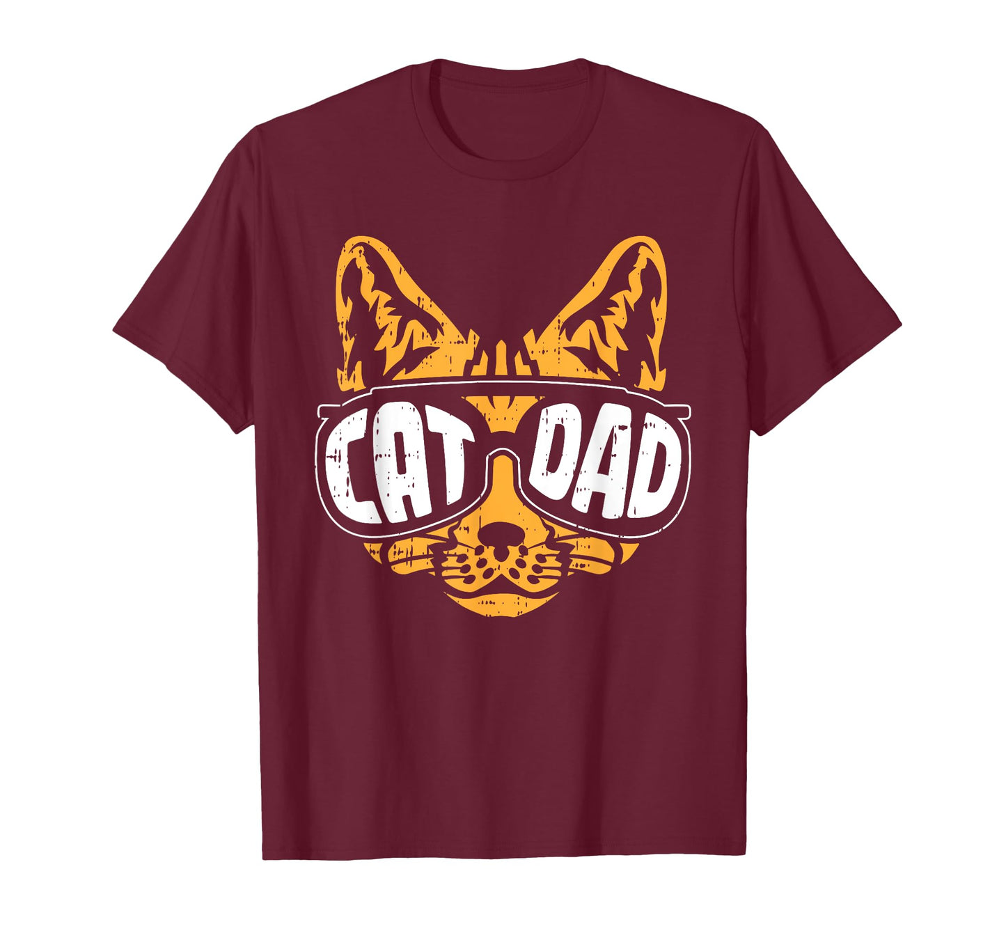 Cat Dad Fathers Day Kitten Lover Papa Grandpa Daddy Men T-Shirt