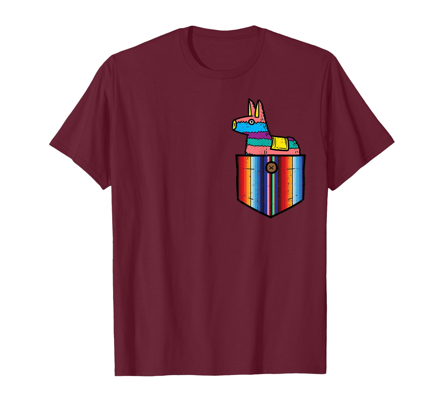 Pocket Pinata Serape Cinco De Mayo Mexican Fiesta Party Kids T-Shirt