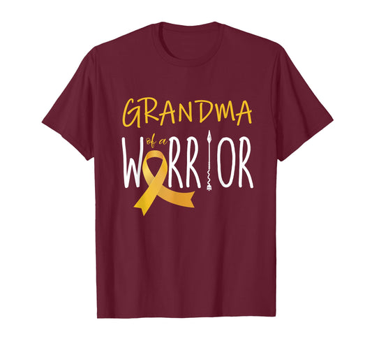 Childhood cancer awareness Grandma of a warrior T-Shirt