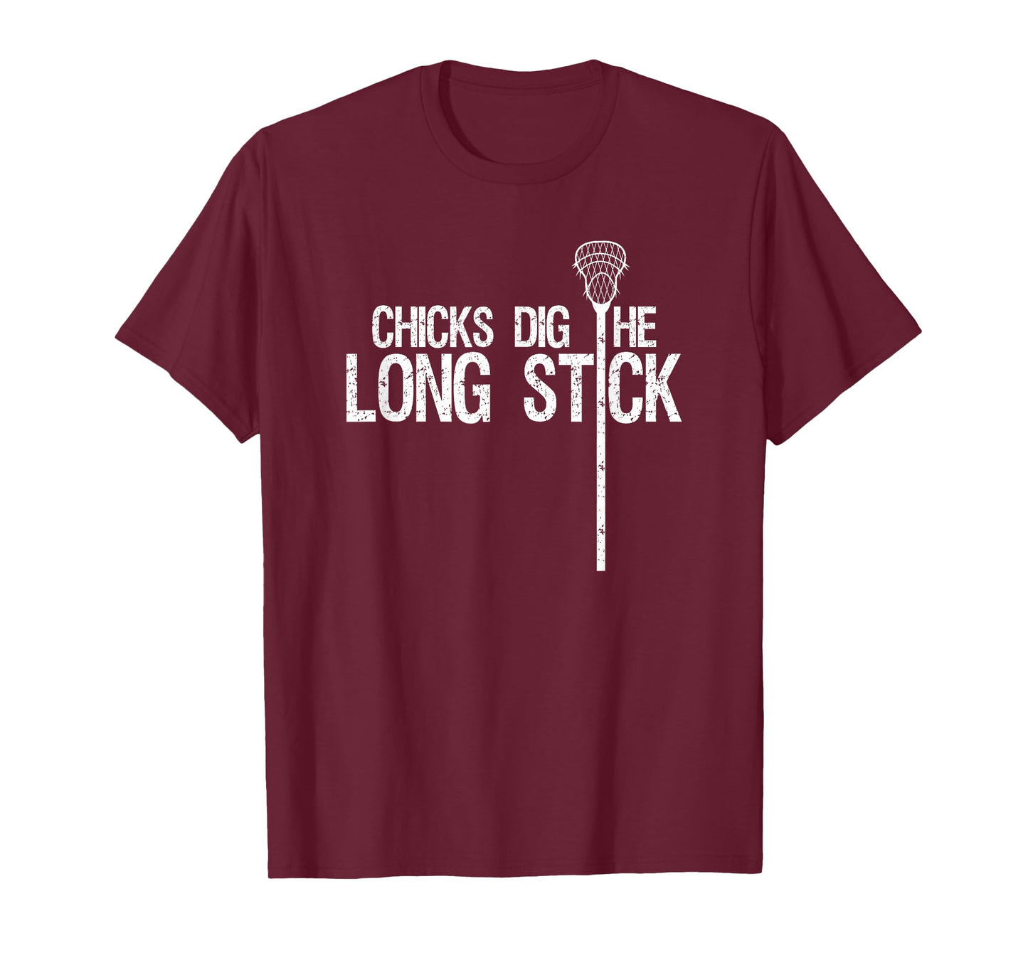 Chicks Dig The Long Stick Cool Lacrosse Defense Stick T-Shirt