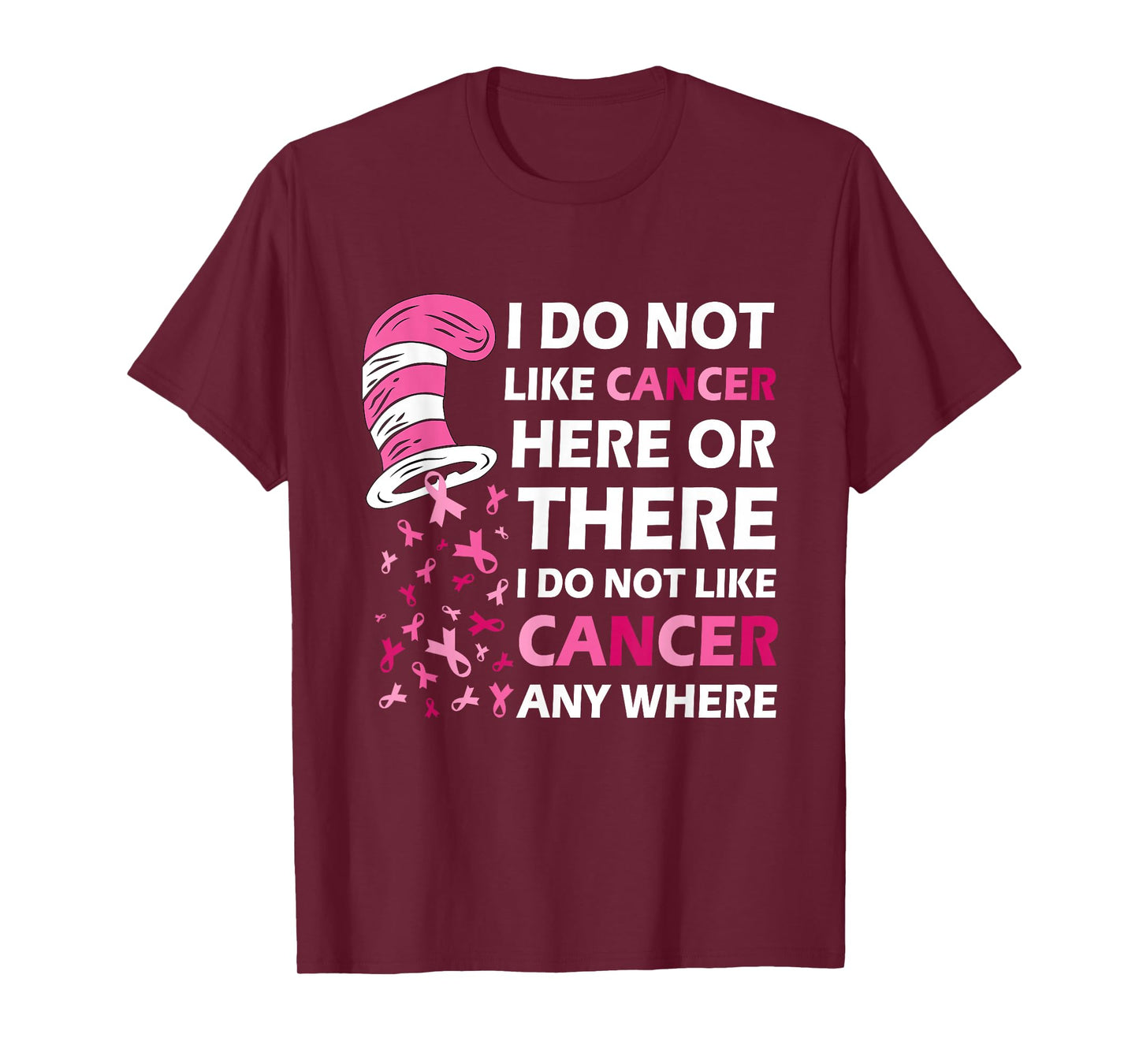 I Do Not Like Cancer Here Or There I Do Not Like Cancer T-Shirt
