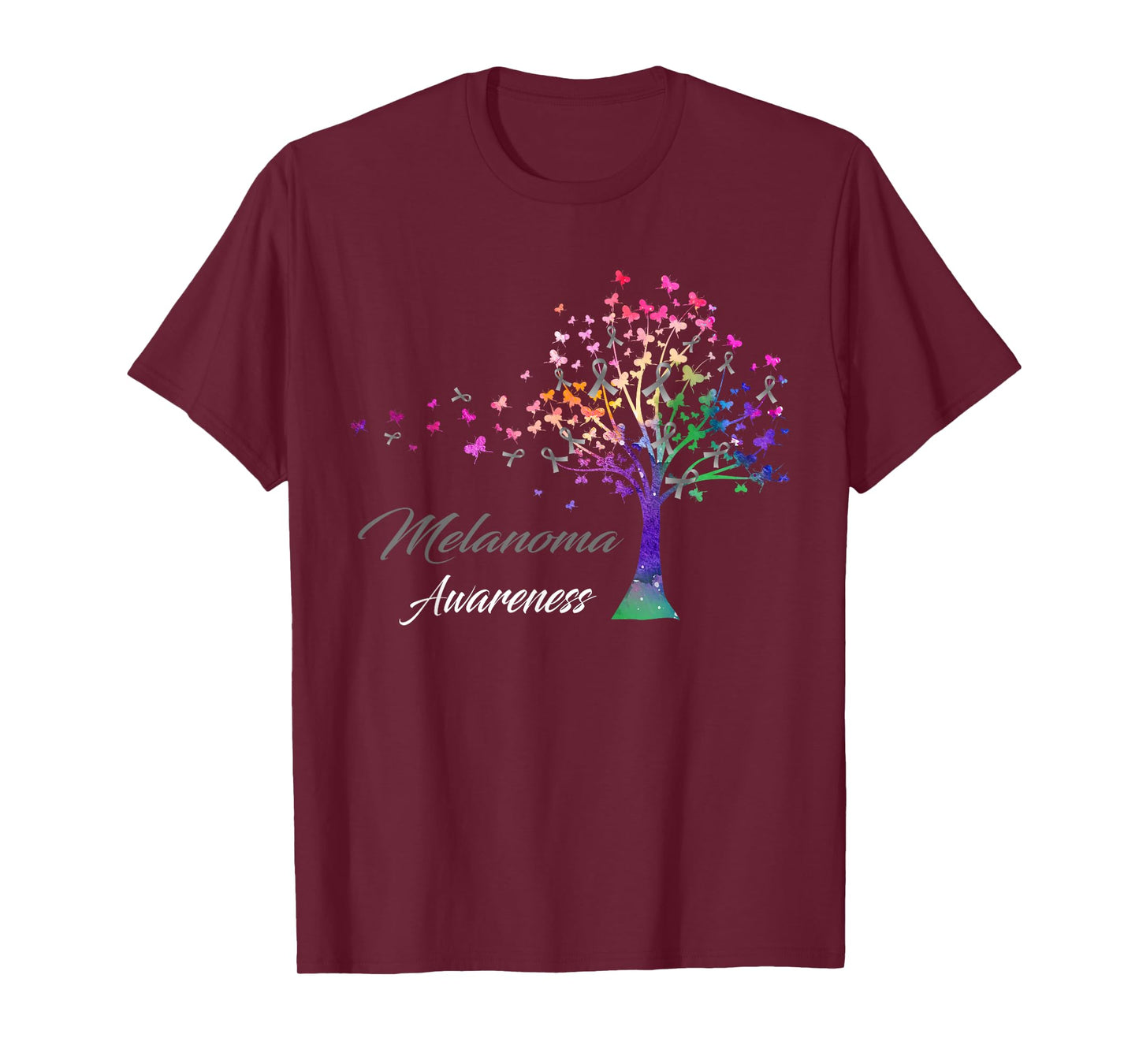 Tree Ribbon Melanoma Awareness T-Shirt