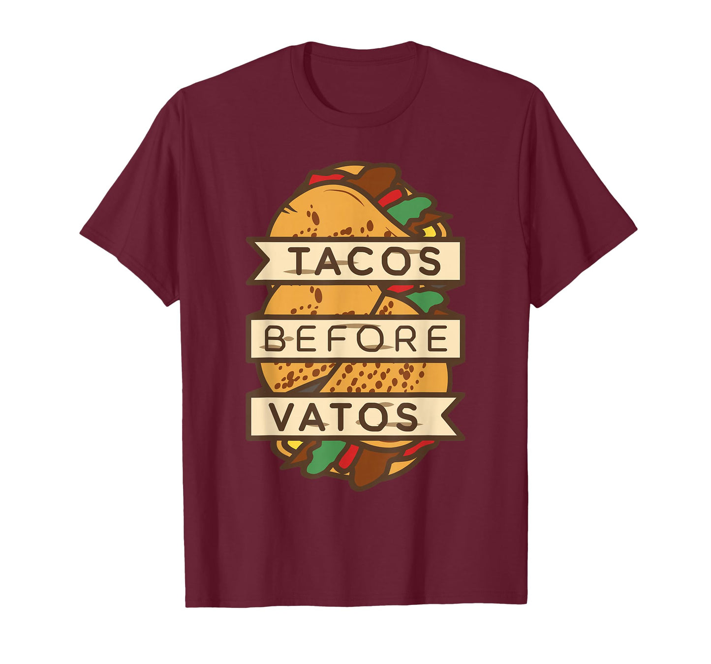 Tacos Before Vatos Shirt Funny Mexican Anti Valentines Day T-Shirt