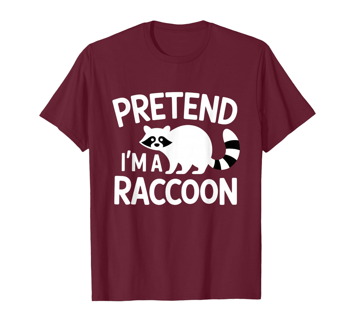 Pretend I’m A Raccoon Funny Halloween Costume T-Shirt