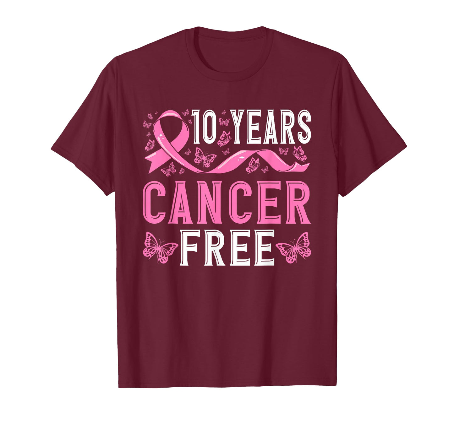 10 Years Breast Cancer Free Survivor Women T-Shirt