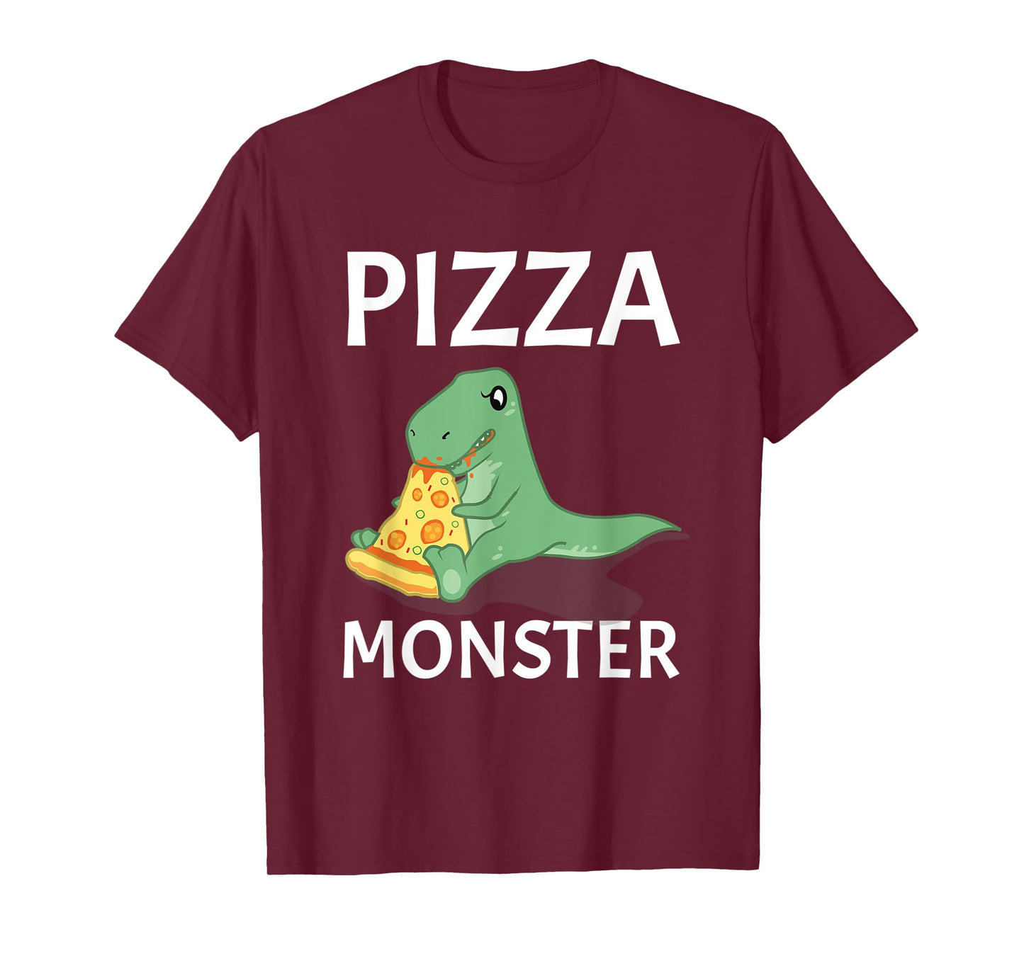 Dinosaur Pizza Monster T-Shirt. Italian Cheese Cooking