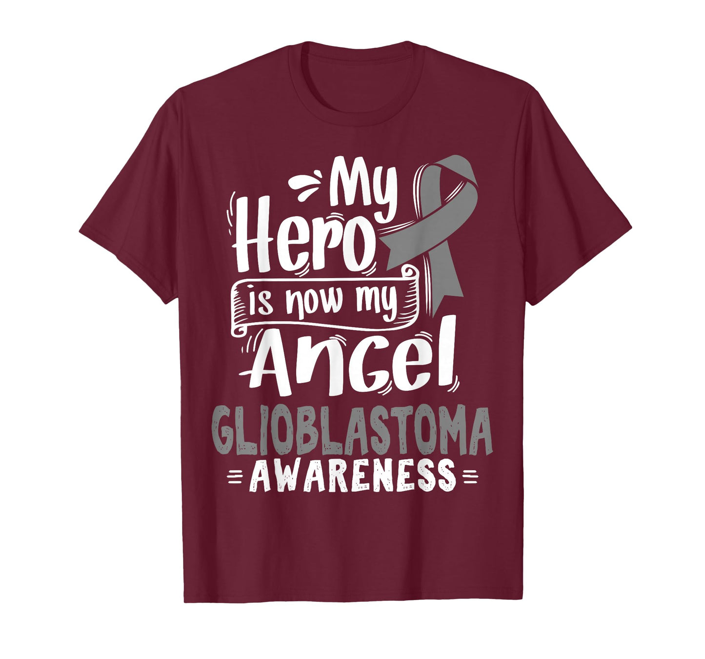 Glioblastoma Multiforme Awareness Tee - Gray Ribbon T-Shirt