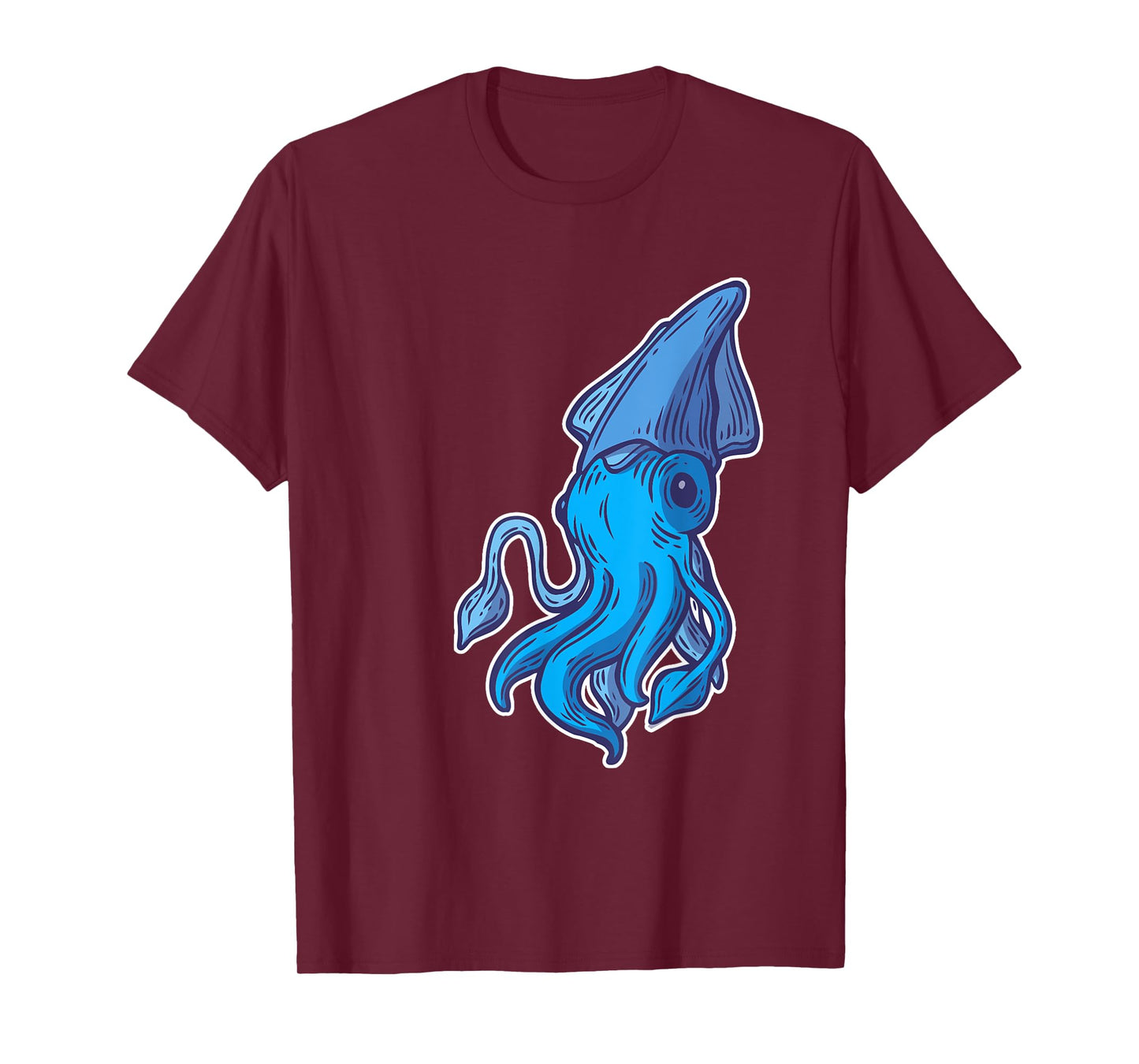 Giant Squid Sea Creature Lover Cartoon Men Women Kids T-Shirt