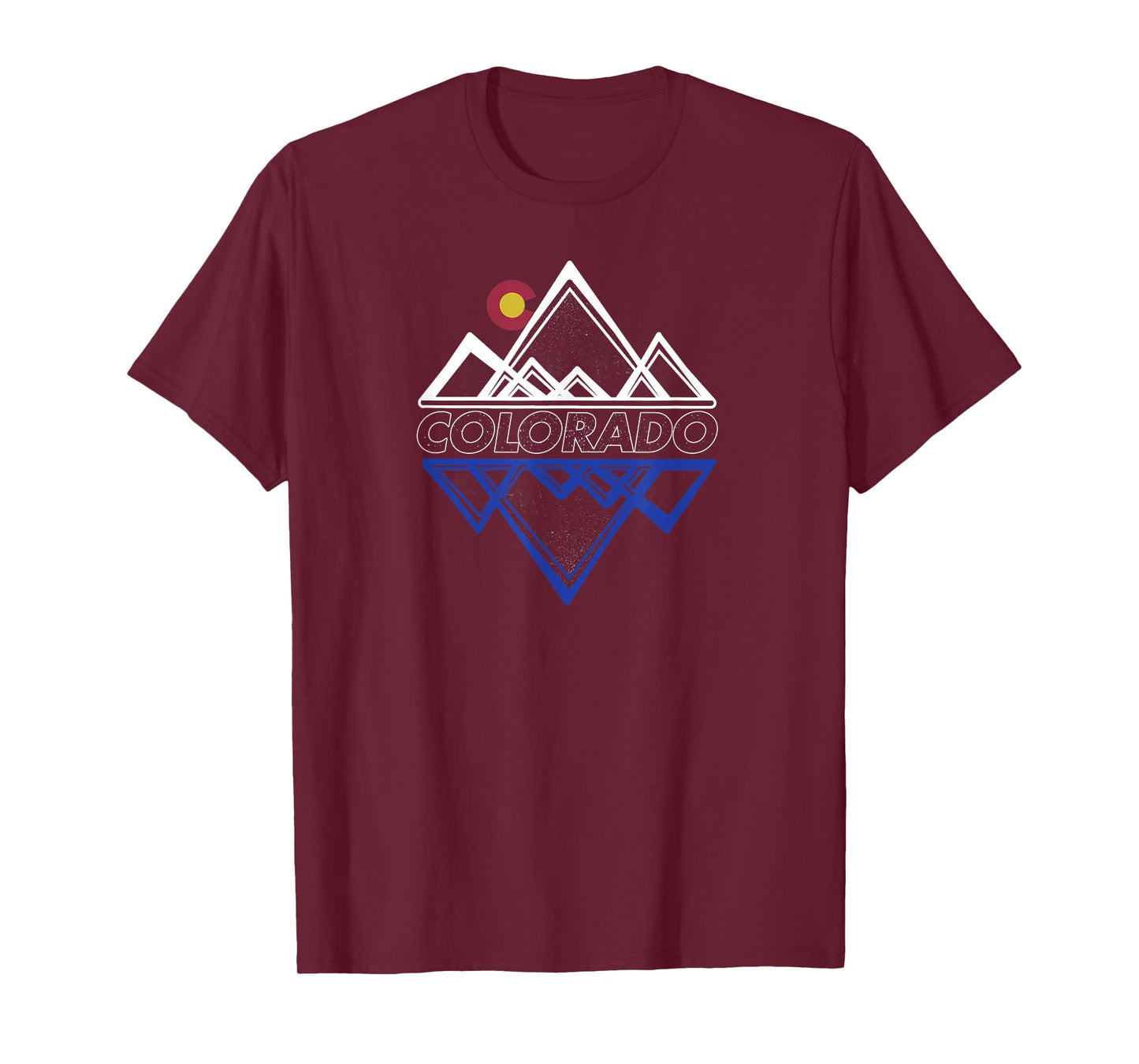 Colorado Mountains Flag Forest Design T-Shirt