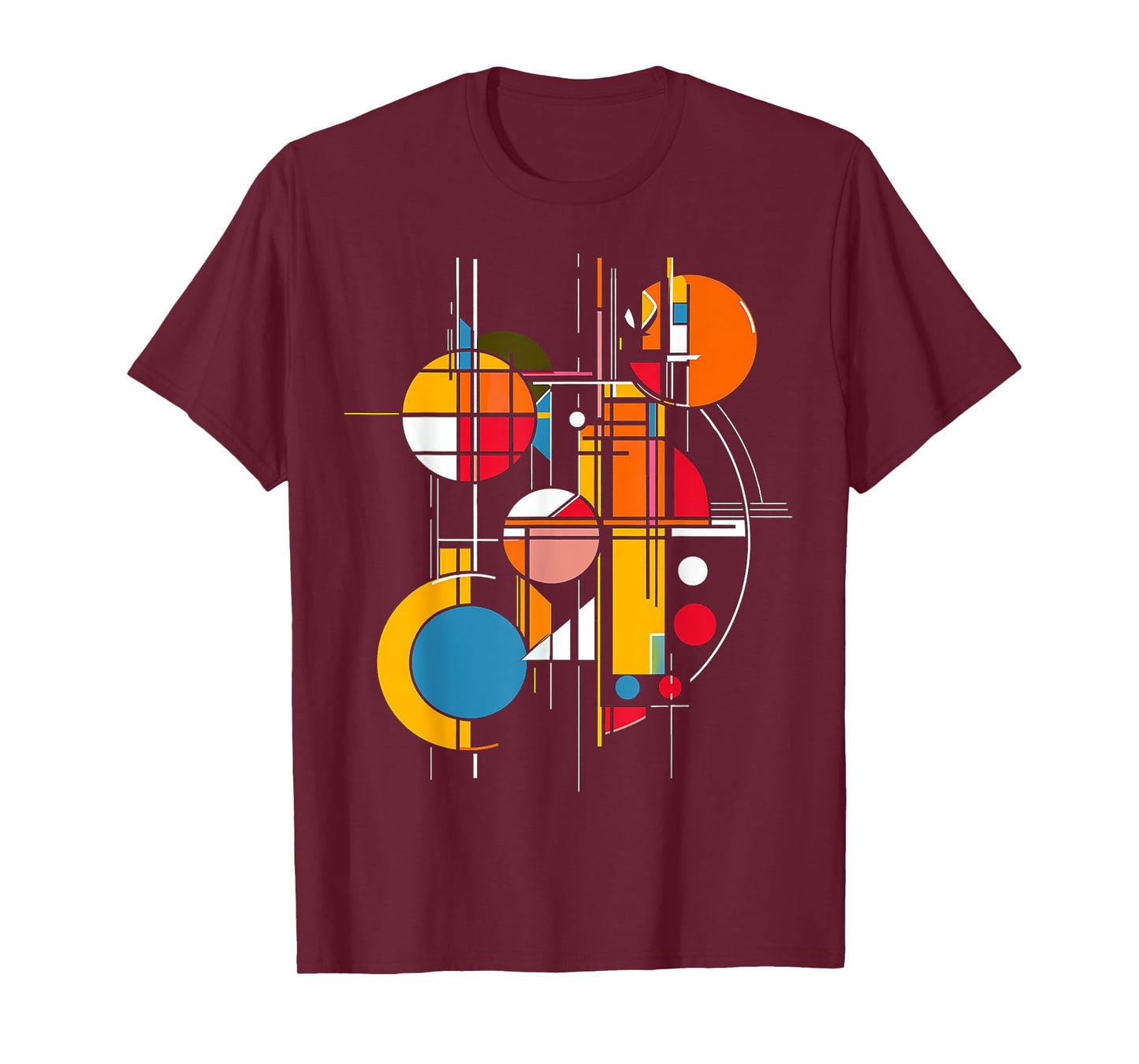 @rtY Abstract Geometric Colorful Artwork Graphic T-Shirt, Small