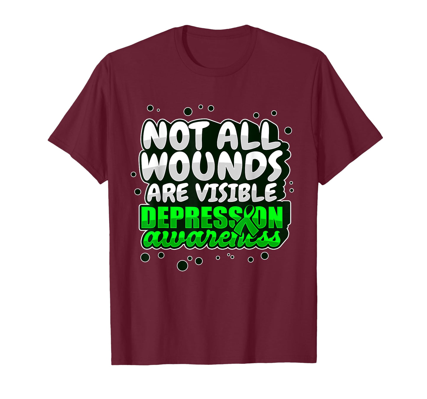 Depression Awareness Shirt Mental Health Support Wounds Wear T-Shirt
