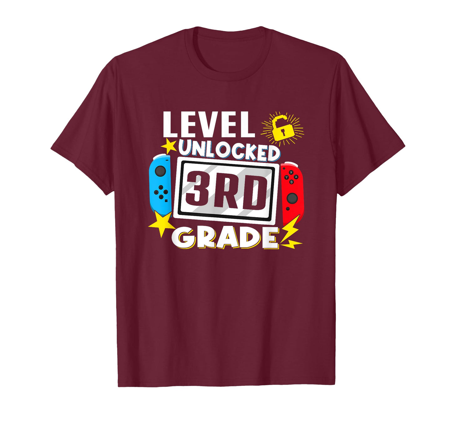 First Day Of 3rd Grade Level Unlocked Game Back To School T-Shirt