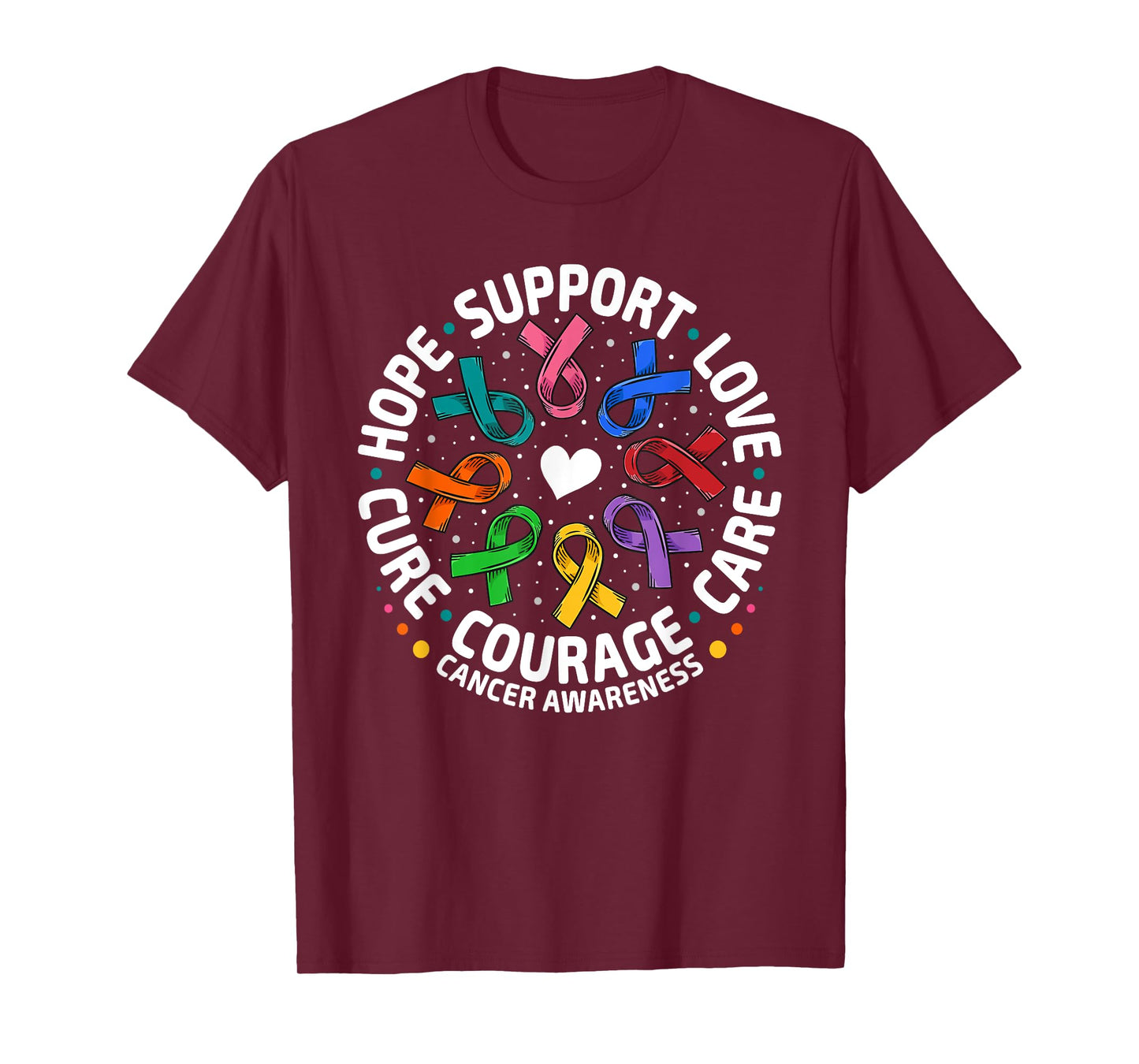 All Cancer Awareness Shirts Support All Ribbons Cancer T-Shirt