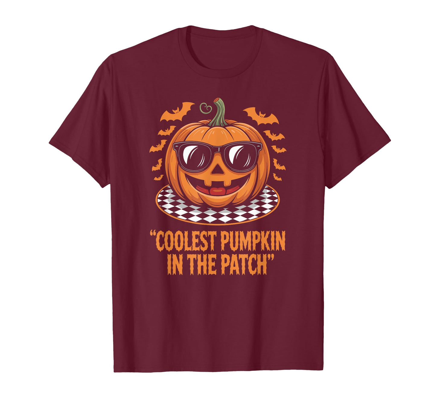 Coolest Pumpkin in The Patch Halloween Boys Girls Kids T-Shirt