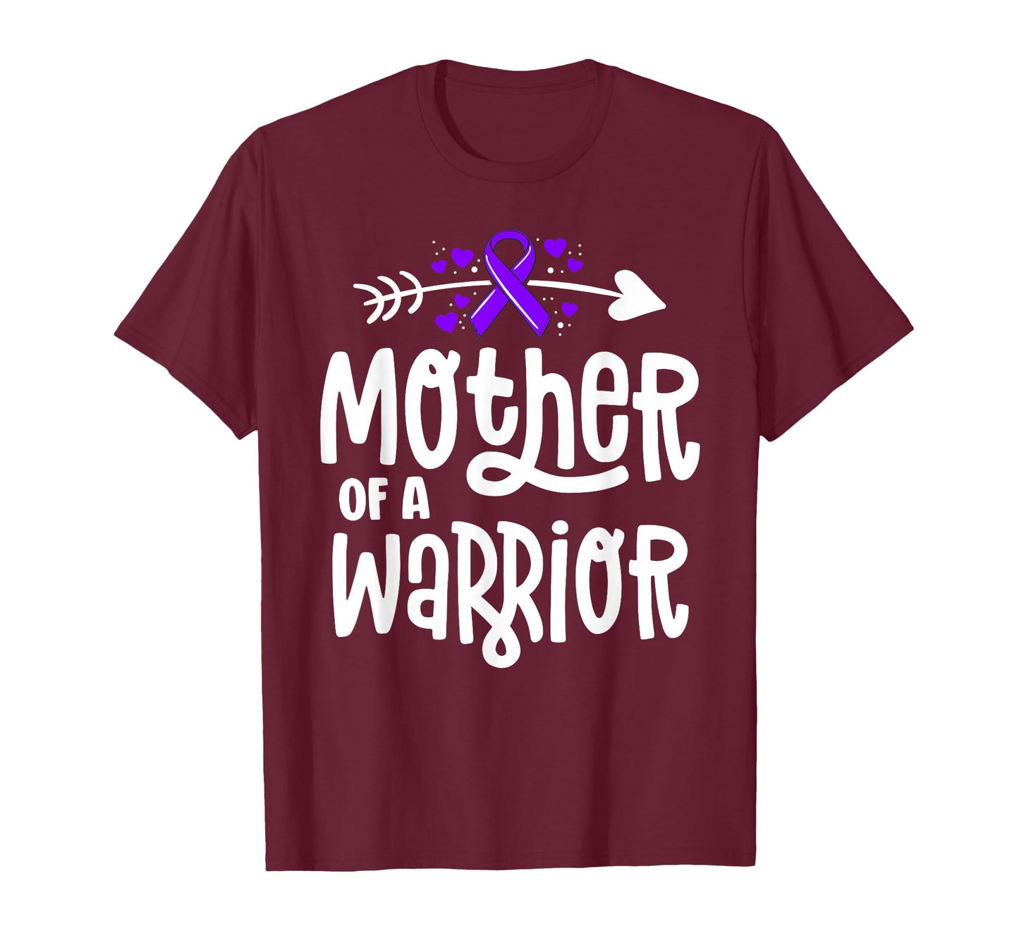Mother Of A Warrior Hodgkins Lymphoma Cancer Family Support T-Shirt