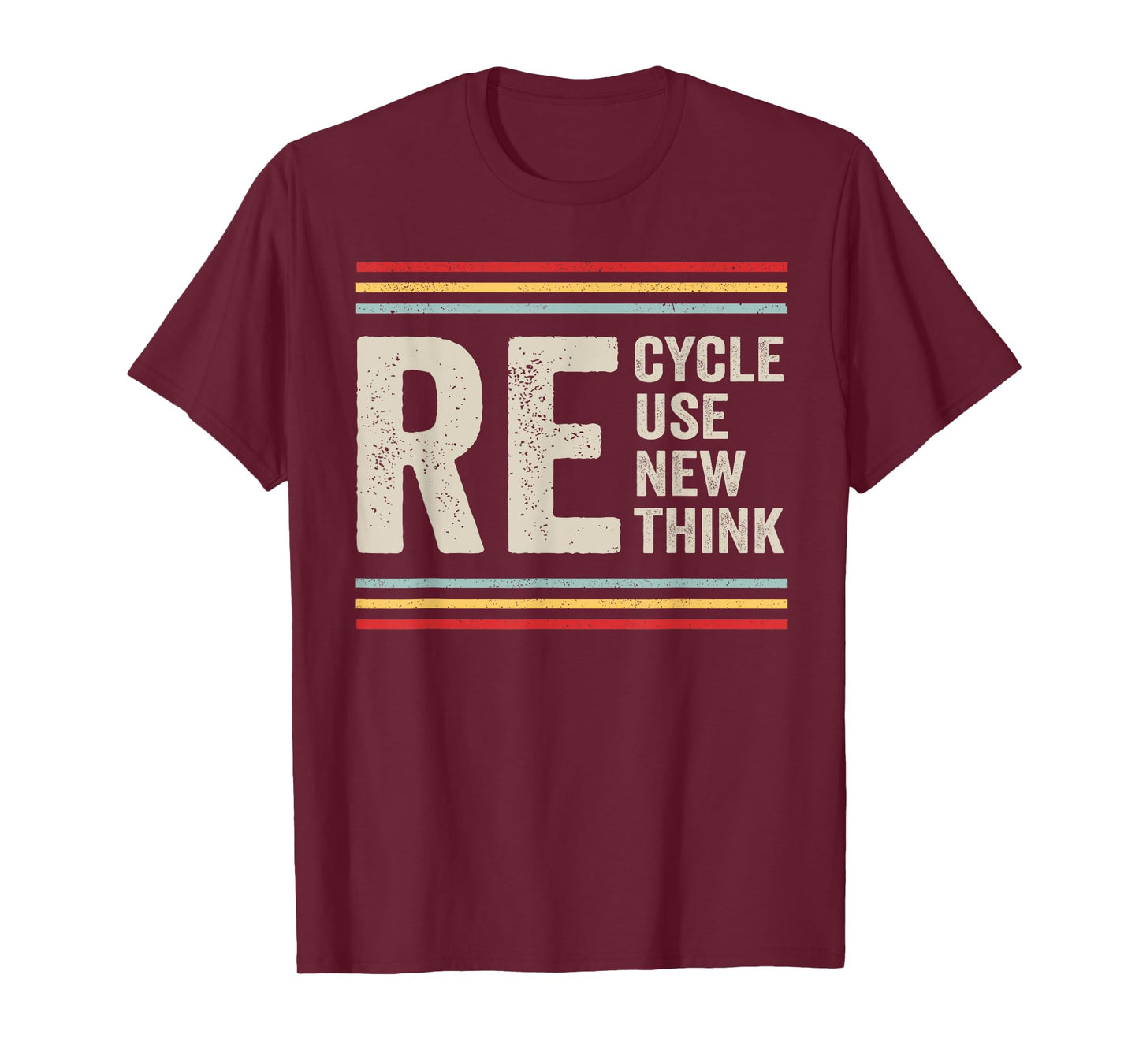 Recycle Reuse Renew Rethink Earth Day Activism Vintage T-Shirt