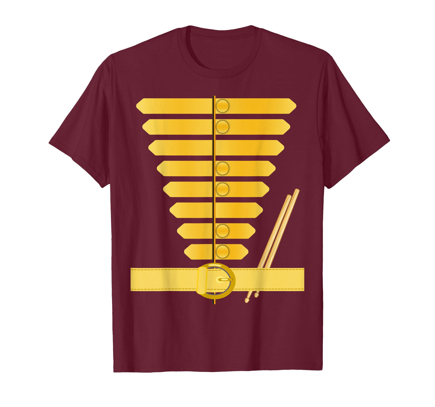 American Drum Major Costume Marching Band Uniform Drummers T-Shirt
