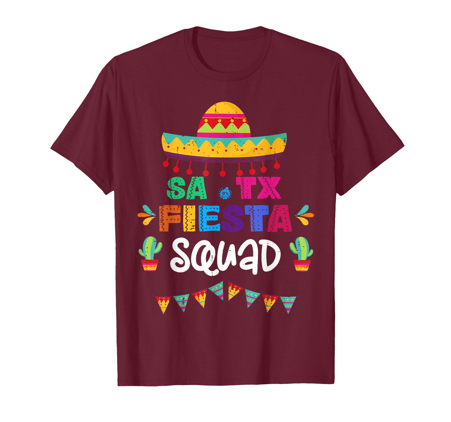 SA TX Fiesta Squad San Antonio Texas Cinco de Mayo Sombrero T-Shirt