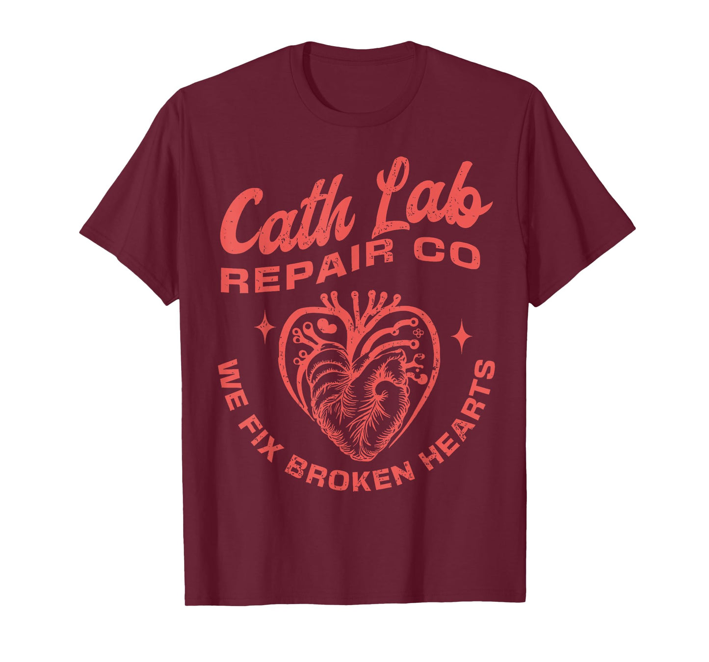 Cath Lab Repair Co Funny Valentine Day Cath Lab Nurse Outfit T-Shirt