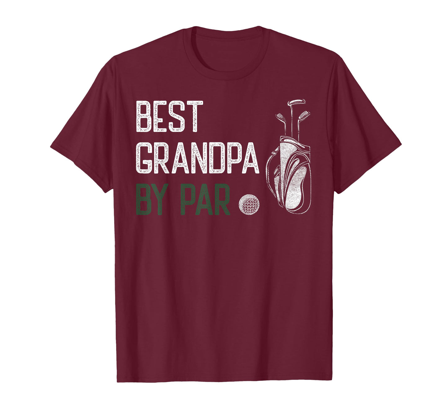 Best Grandpa by Par Golfer Golf Player Dad Father's Day T-Shirt