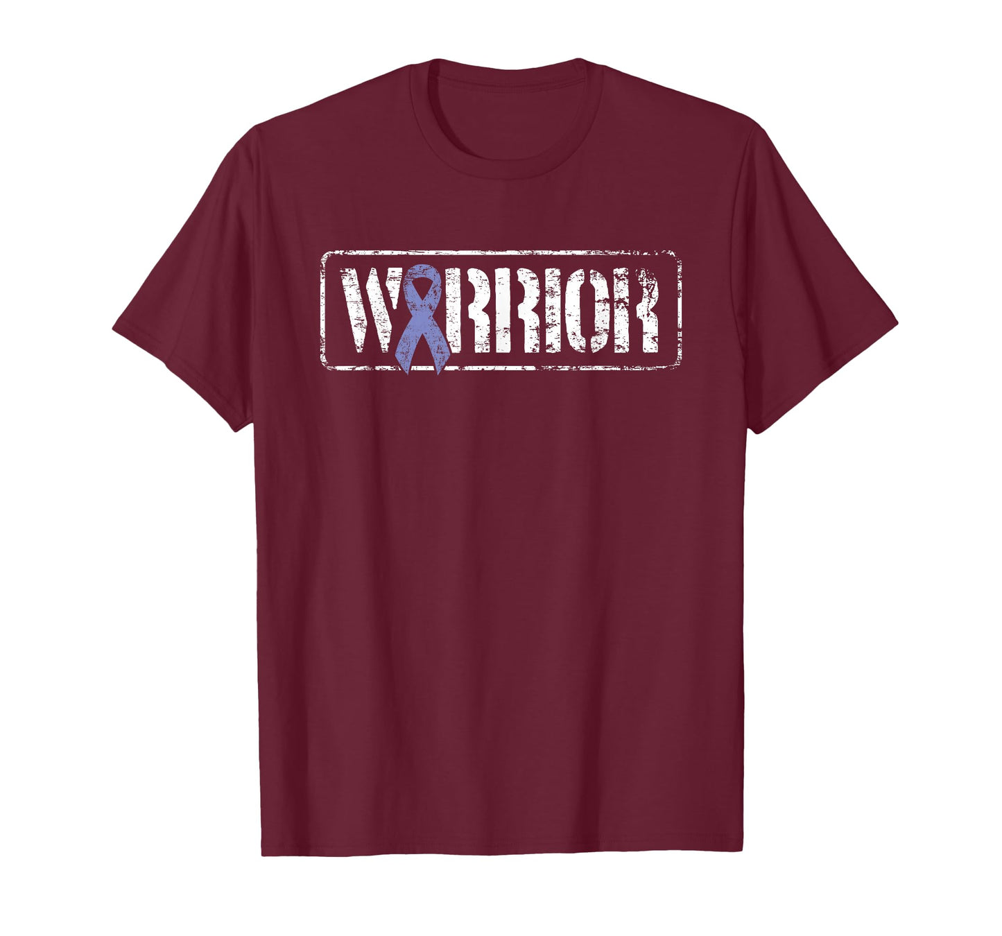 Stomach Cancer Warrior - Periwinkle Military Style Ribbon T-Shirt