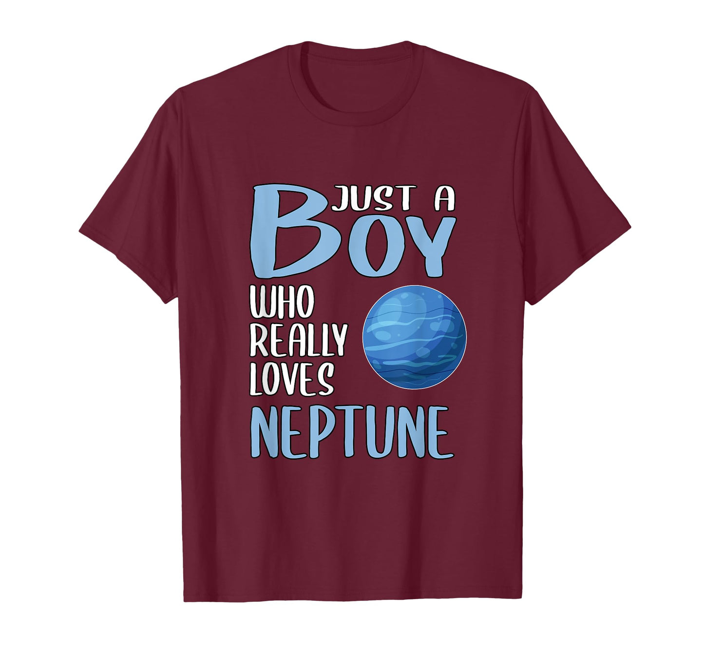 Mens Neptune Gift Just A Boy Who Really Loves Neptune T-Shirt
