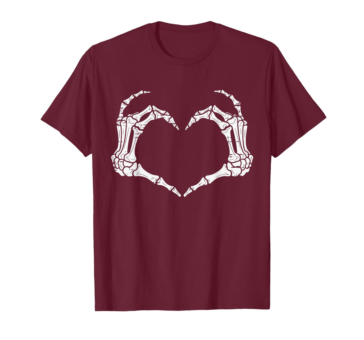 Skeleton Hands Heart Halloween Rock Costume Men Women Kids T-Shirt