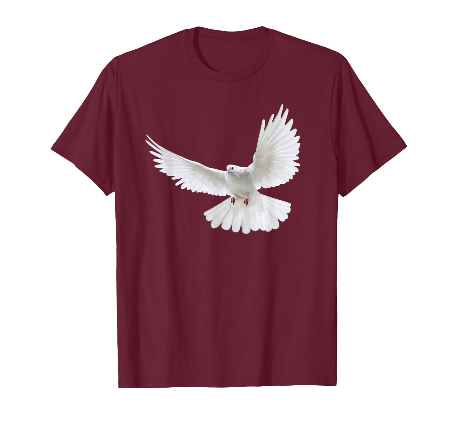 Beautiful Flying Peaceful White Dove Photo Silhouette T-Shirt