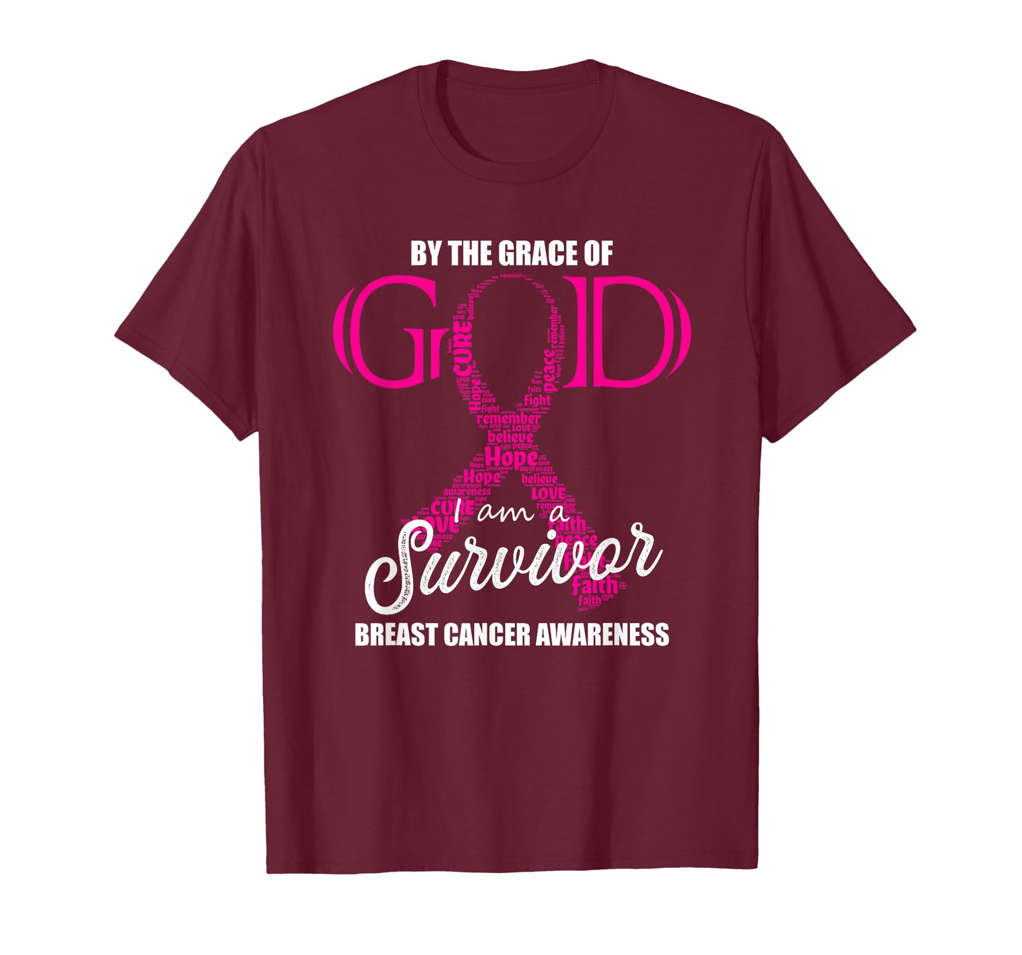 By The Grace Of God I am a Breast Cancer Survivor T-Shirt