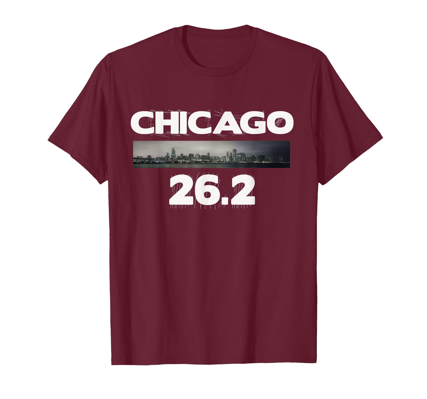 Chicago 26.2 miles Marathon Runner T-Shirt Running Tee T-Shirt