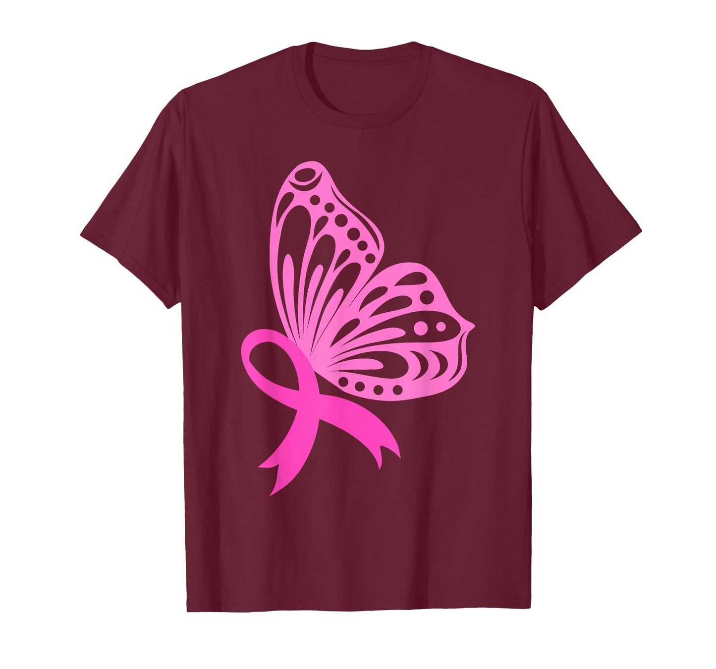 Pink Ribbon Butterfly | Breast Cancer T-Shirt