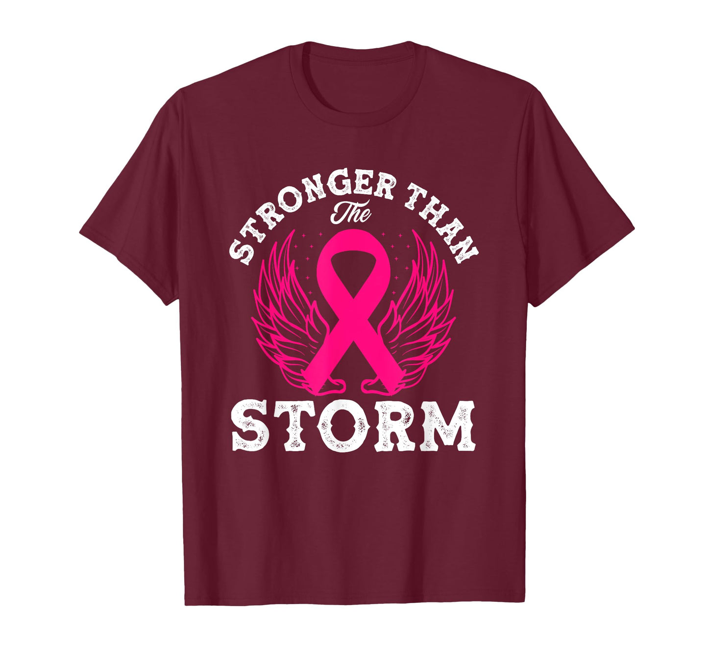 Stronger Than The Storm Breast Cancer Awareness T-Shirt