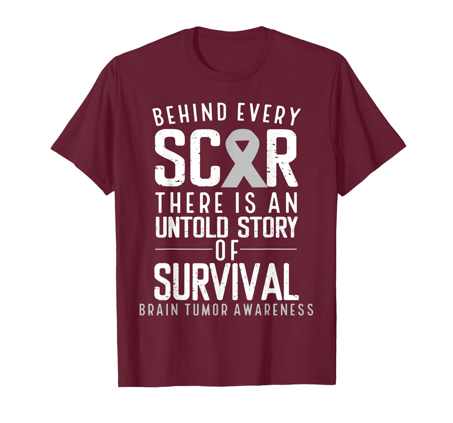 Glioblastoma Multirome Warrior Month Day Survivor Brain Cancer Awareness Survivor Grey Ribbon Brain Tumor T-Shirt
