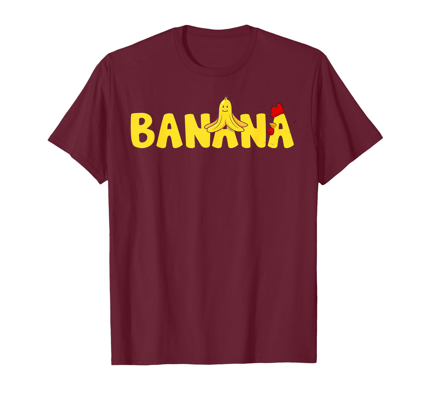 Funny Chicken & Banana Halloween Couples Family Costume 2025 T-Shirt