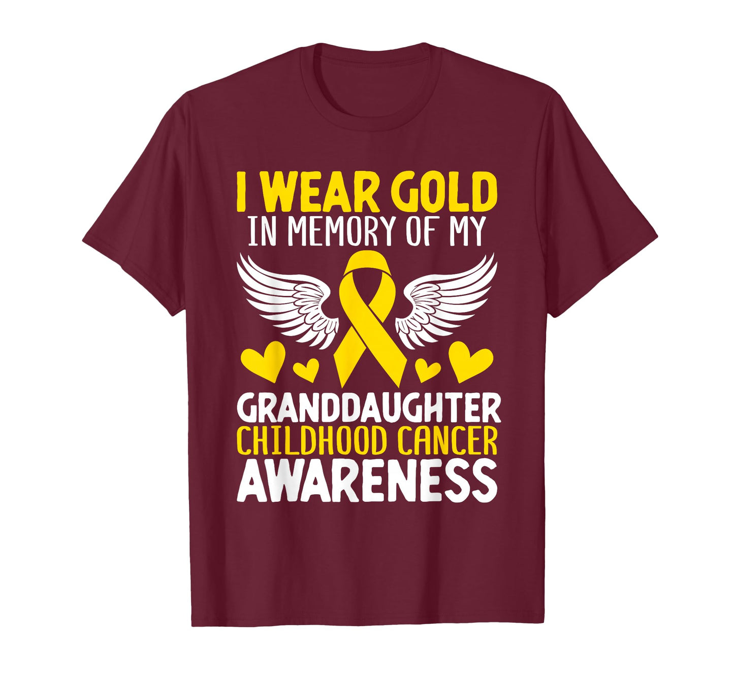 Childhood Cancer Granddaughter Childhood Cancer Awareness T-Shirt