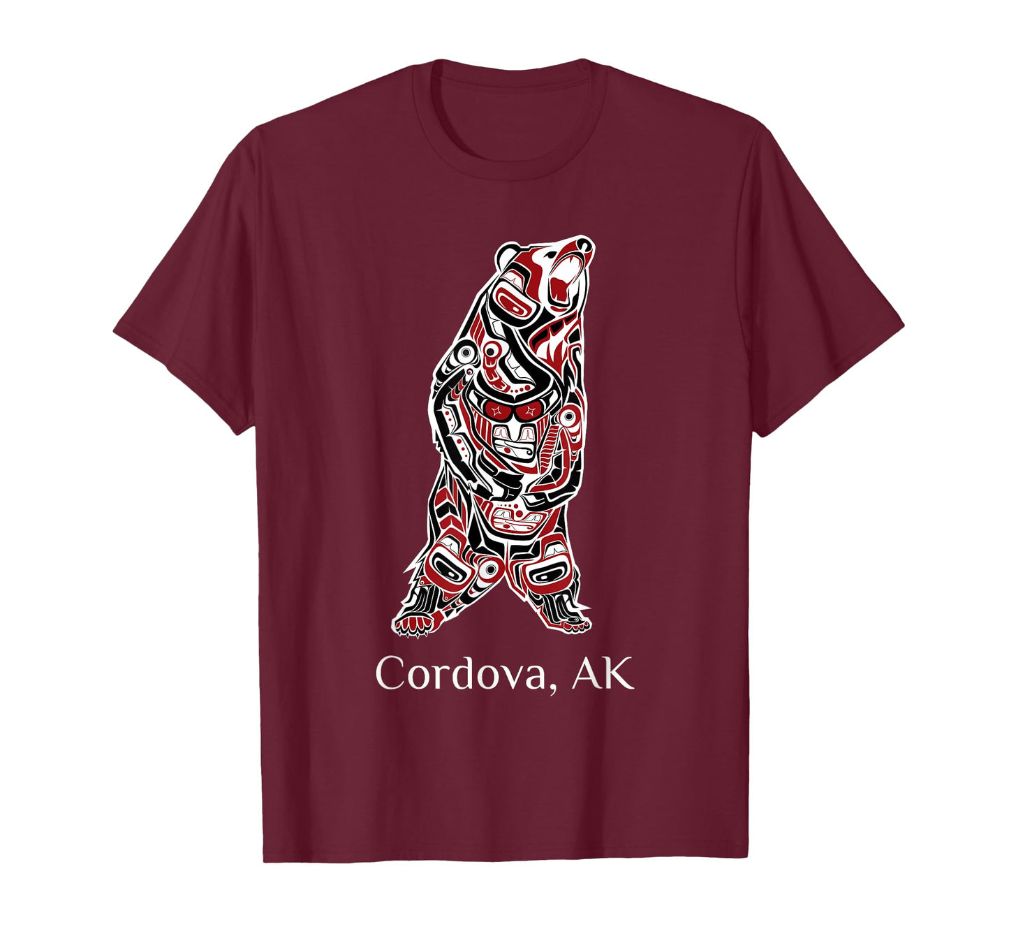 Cordova, Alaska Native American Indian Grizzly Brown Bear T-Shirt