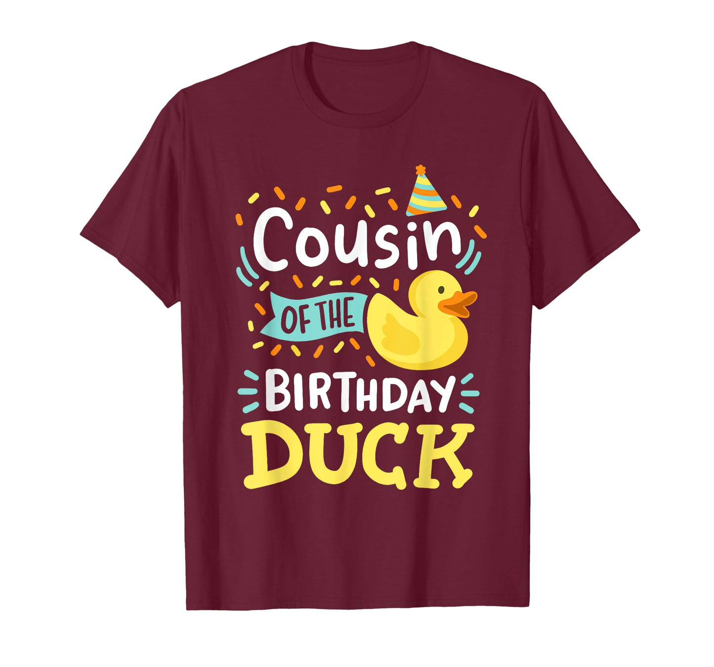 Cousin Of The Birthday Duck Boy Rubber Duck Bday Family T-Shirt