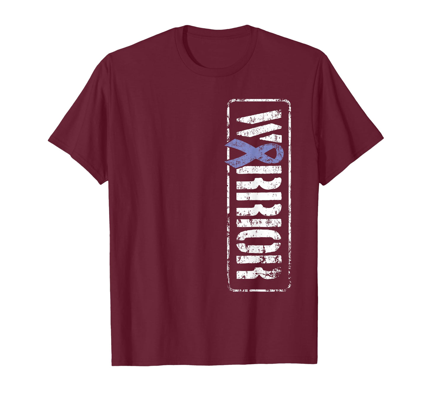 Esophageal Cancer Warrior - Military-Style Awareness Ribbon T-Shirt