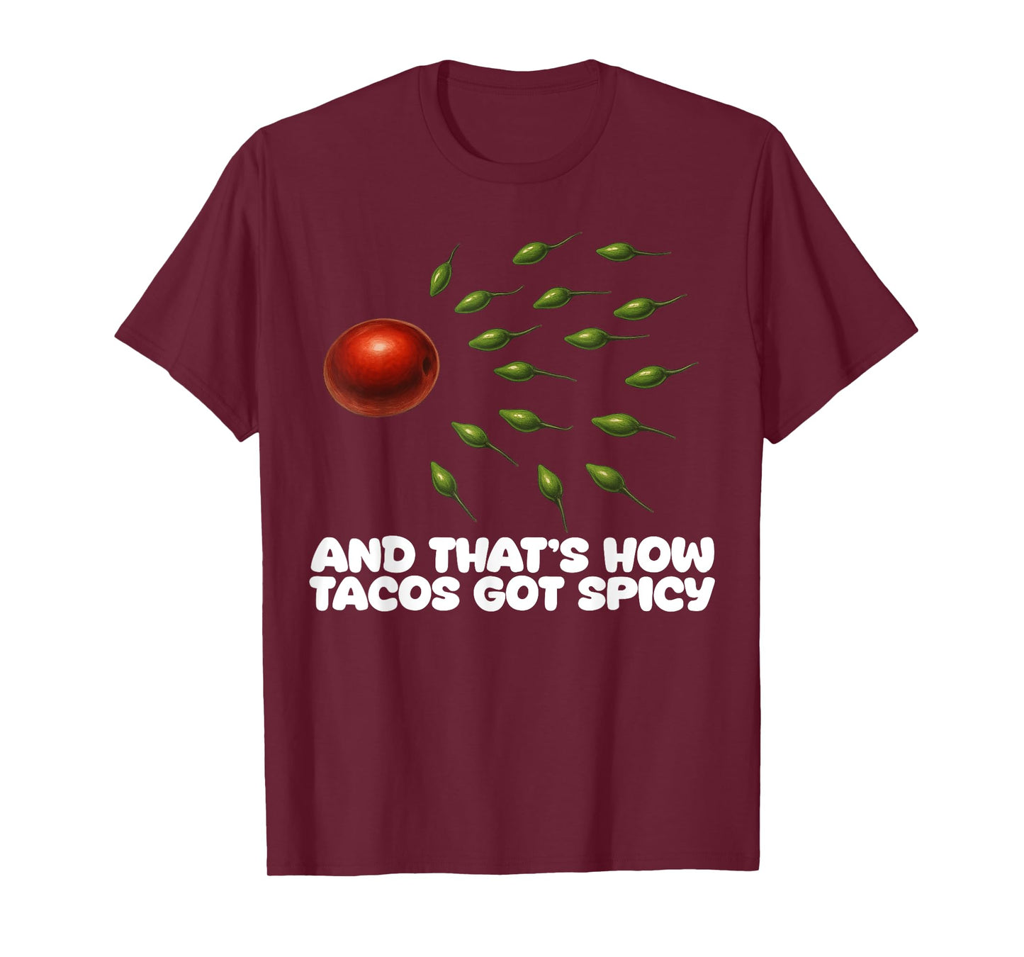 Guac How It was Born Avocado Salsa Spicy Humor T-Shirt
