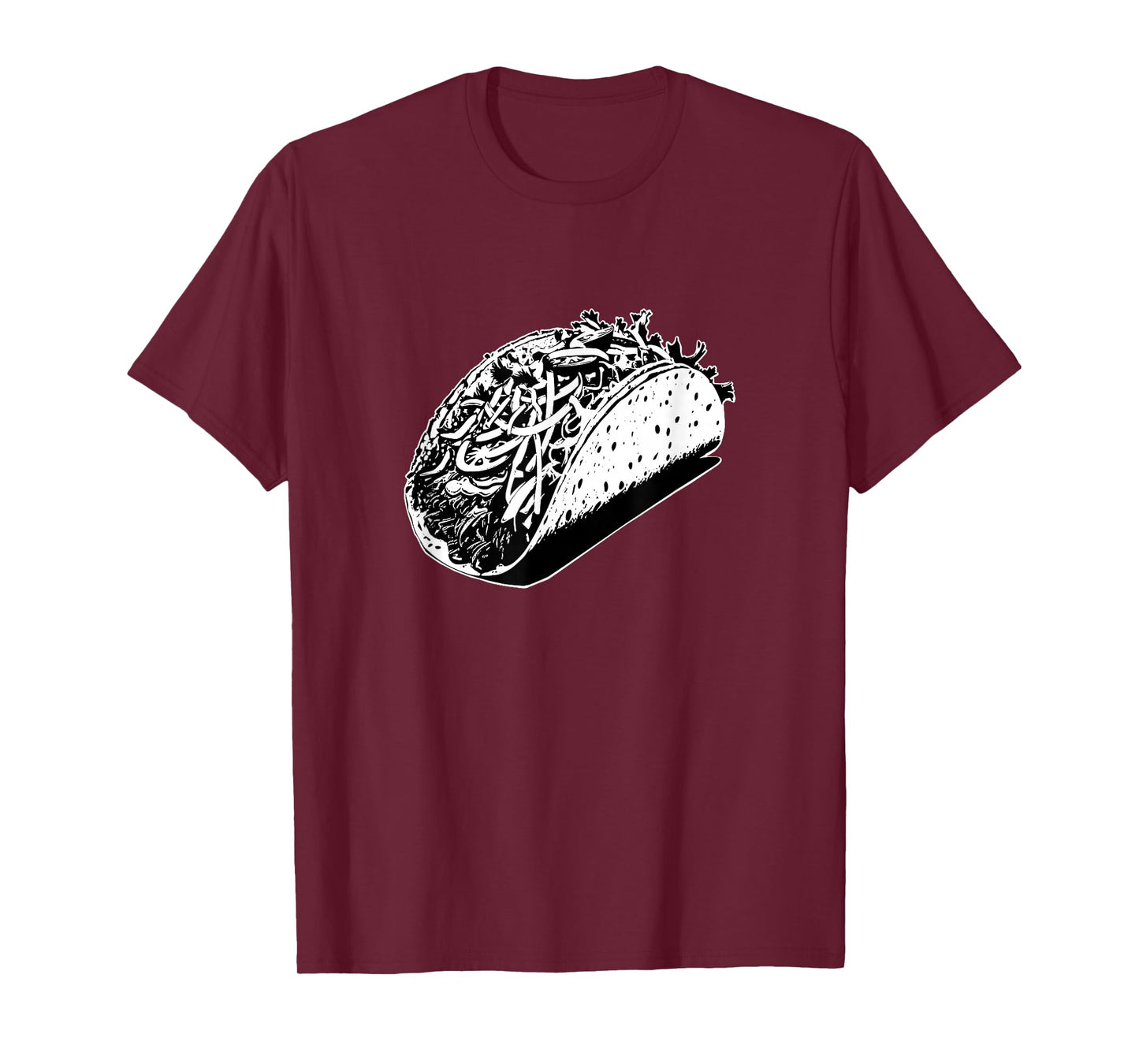 Minimalist Taco Graphic Tee – Foodie Streetwear, Bold Black T-Shirt