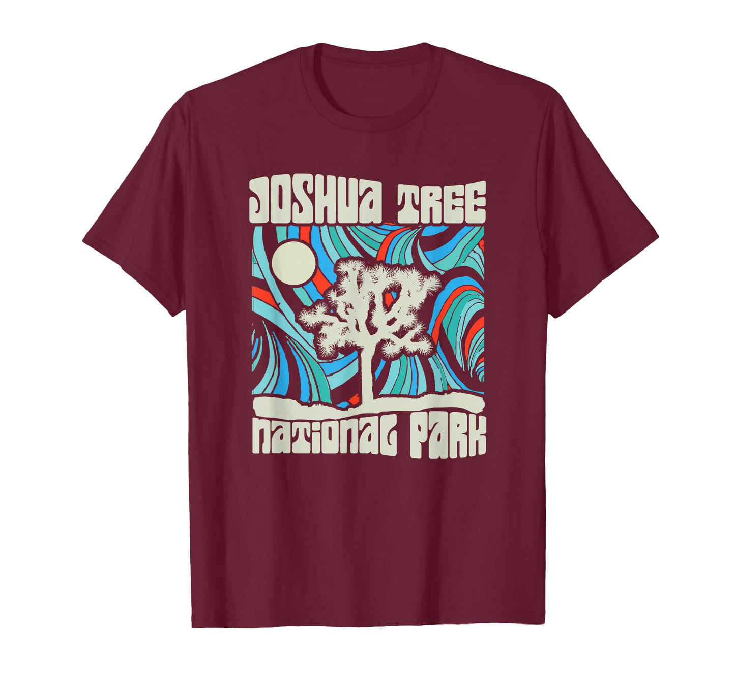 Joshua Tree National Park Retro Psychedelic 60s T-Shirt