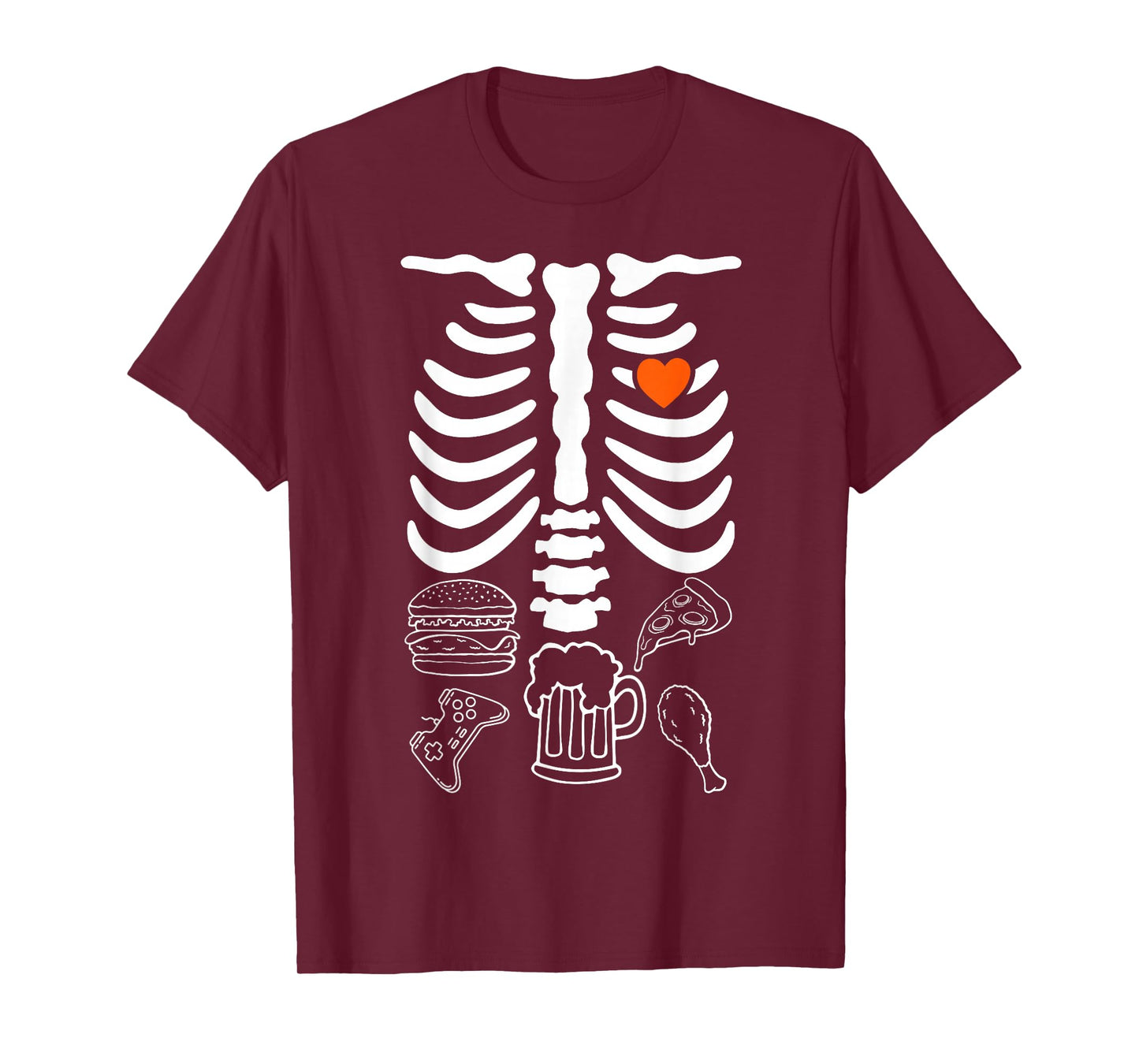 Halloween Skeleton Baby Maternity Pregnancy Announcement T-Shirt
