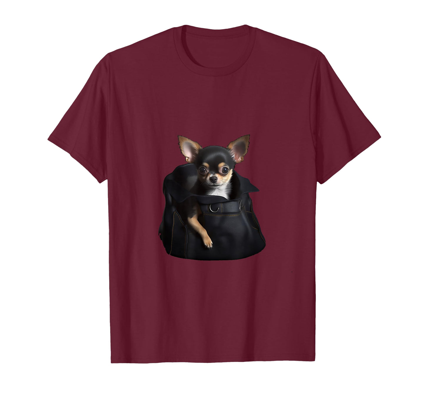 Funny Chihuahua In Pocket Cute Dog Month Dad Animal Shelter T-Shirt