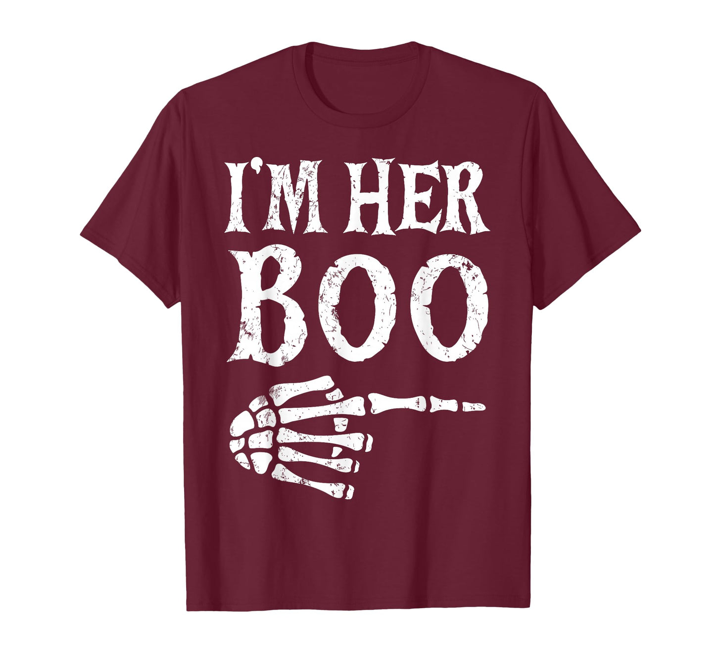 I’m Her Boo I’m His Ghoul Funny Halloween Matching Couples T-Shirt