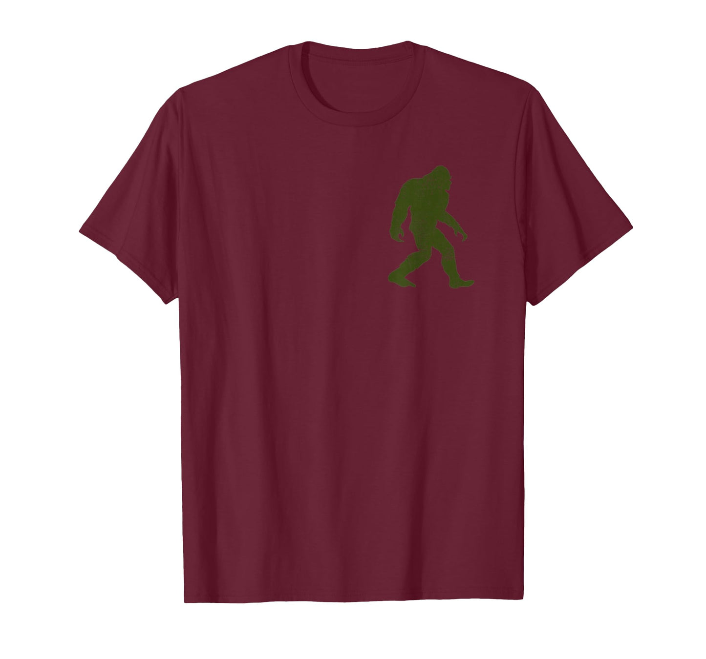 Bigfoot Cool I Believe Sasquatch Believers Distressed Pocket T-Shirt