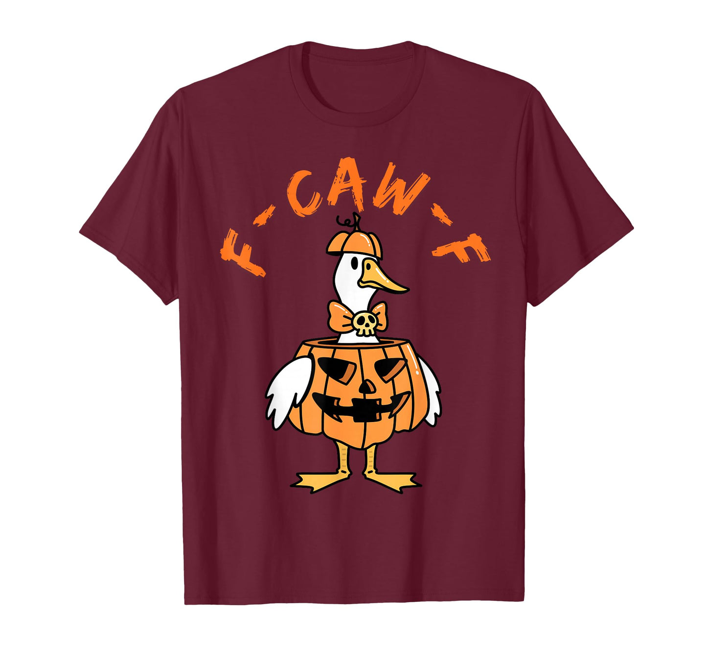 F-Caw-F Funny Goose Humor Halloween Quote Rooster Meme T-Shirt