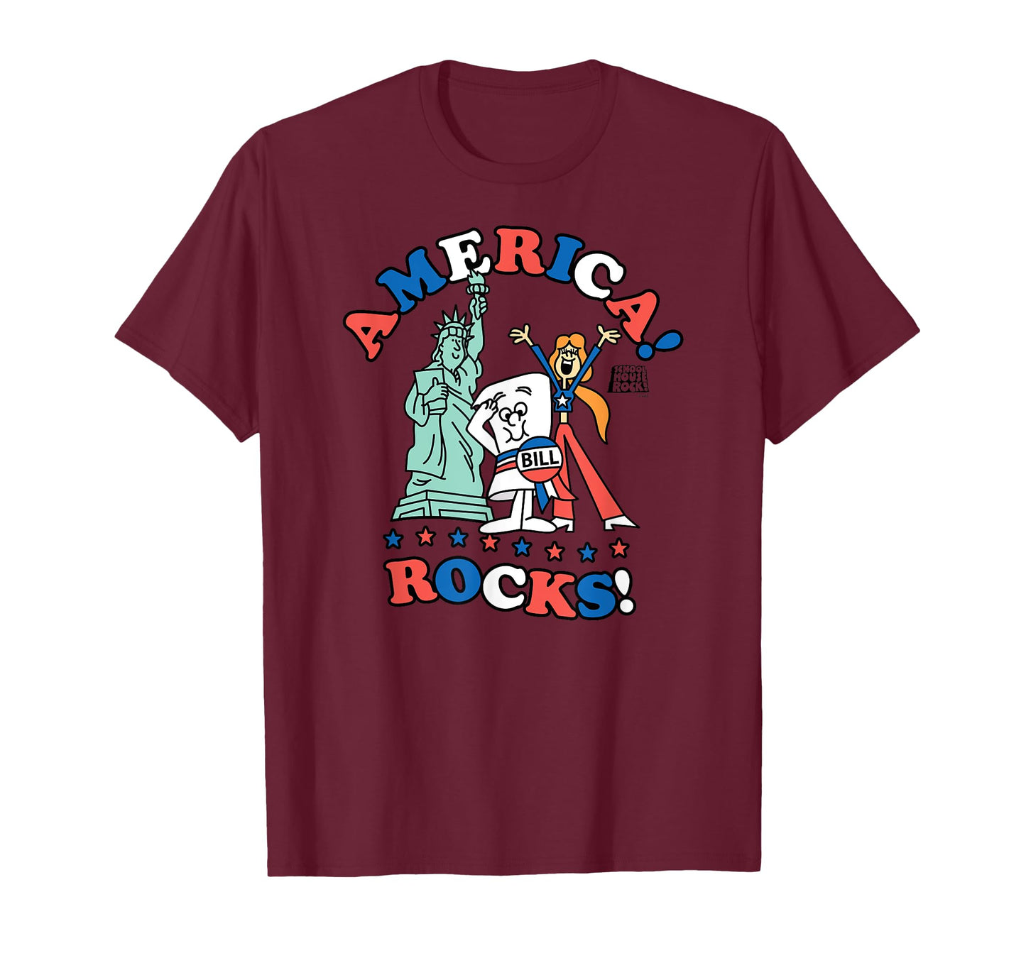 Schoolhouse Rock America Rocks Flag T-Shirt