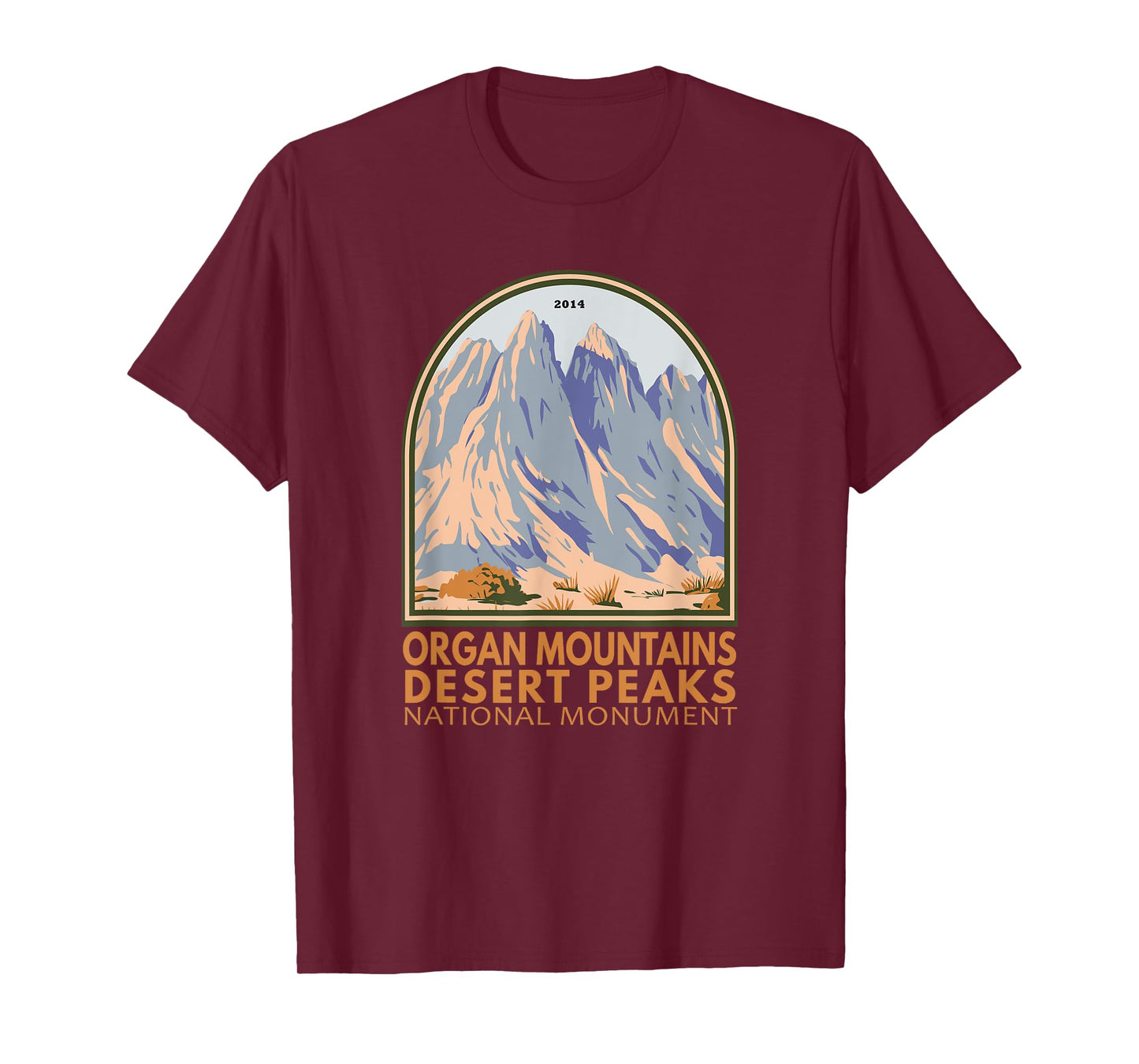 Organ Mountains Desert Peaks National Monument Emblem Retro T-Shirt